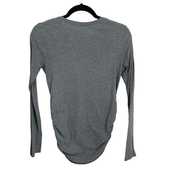 Motherhood Maternity Graphic “Tis the season to be pregnant” Ruched Side Shirt S - Picture 7 of 9